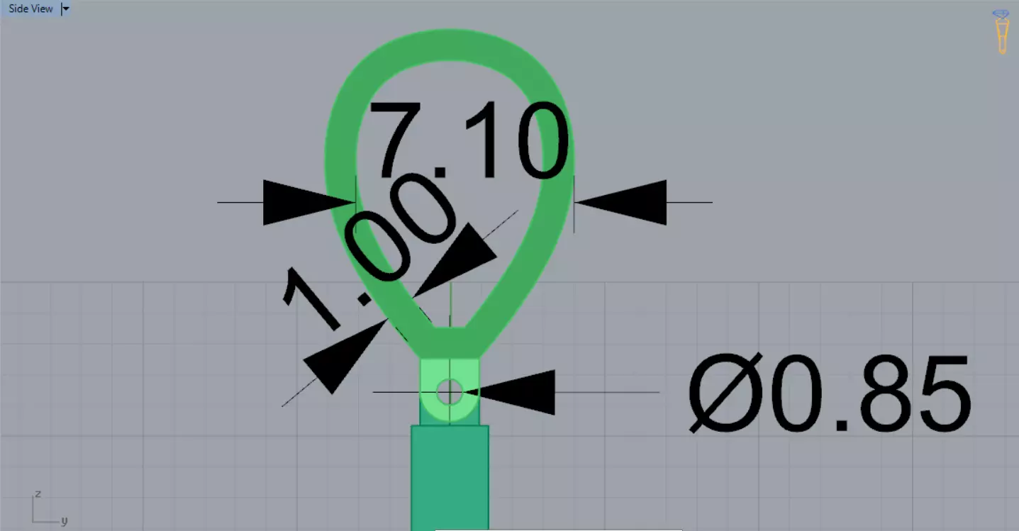 Two-tone Gold Cross stl 3dm Pendant gp0474 3D print model_14