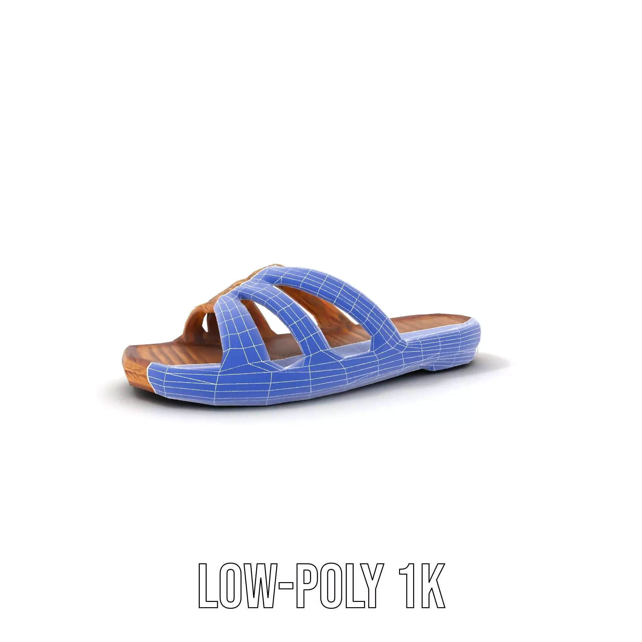 Natural Woven Sandal model pack Low-poly 3D model_16