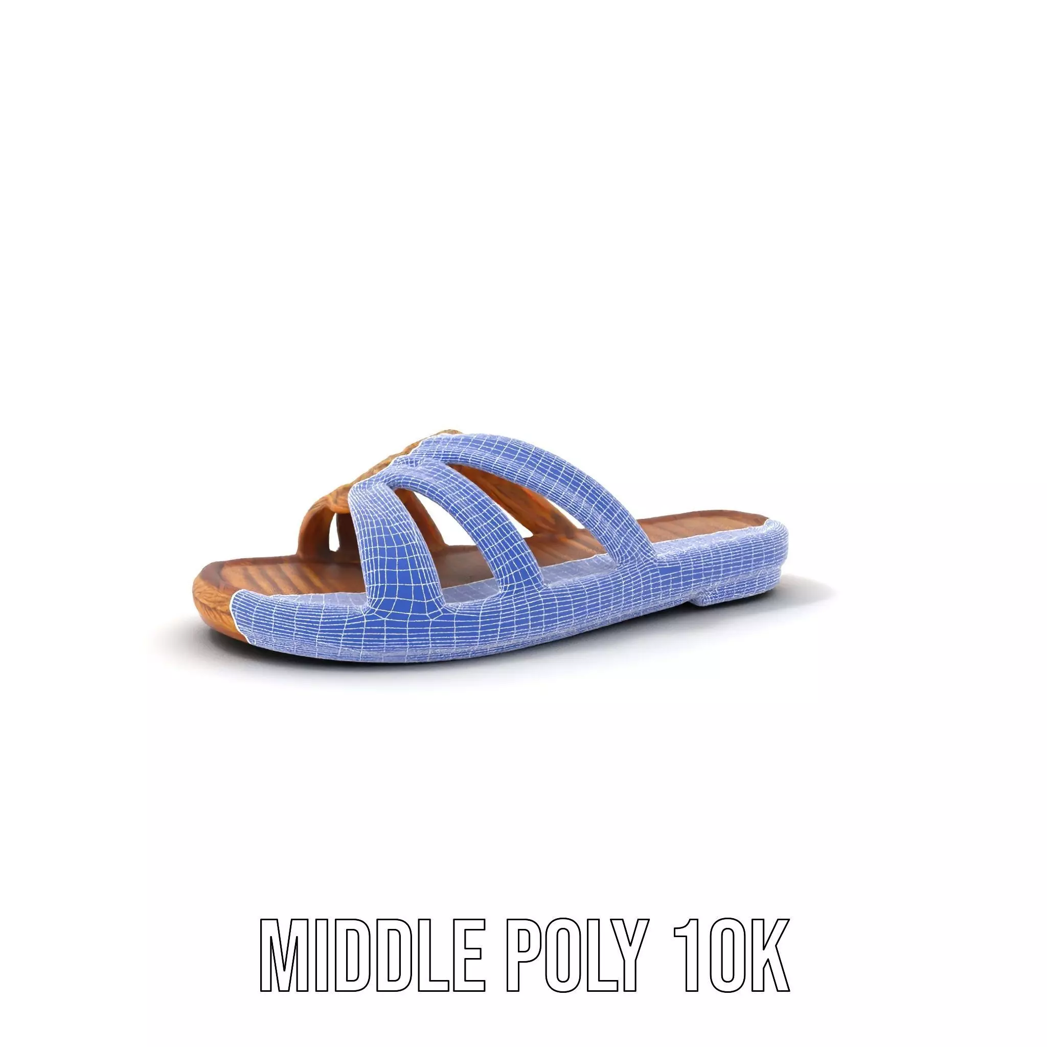 Natural Woven Sandal model pack Low-poly 3D model_18
