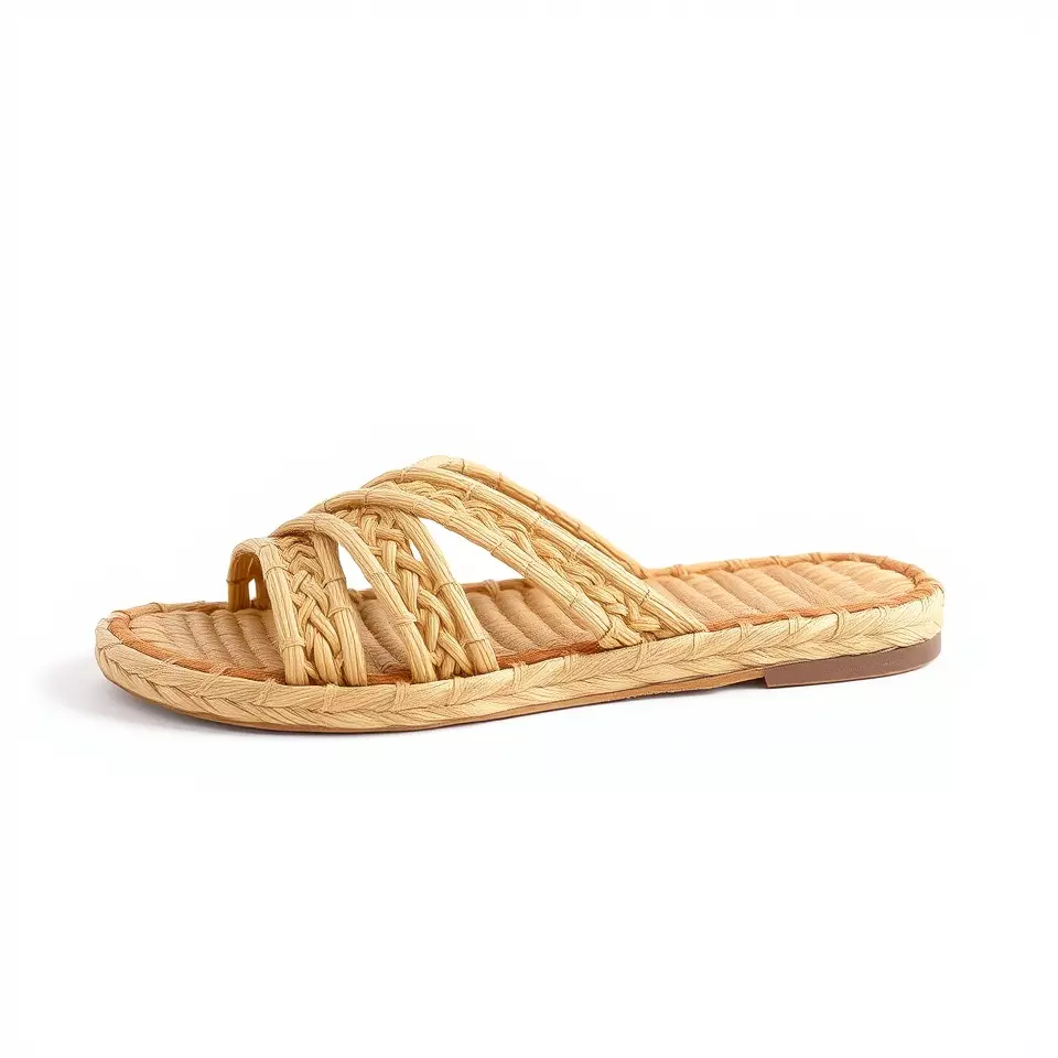Natural Woven Sandal model pack Low-poly 3D model_2