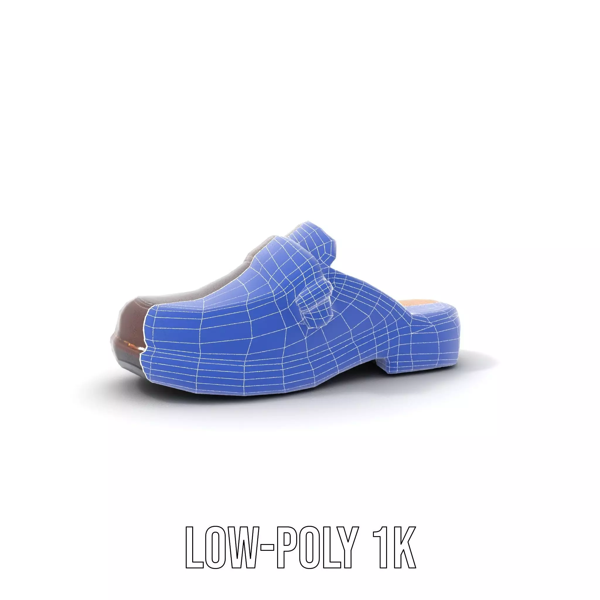 Stylish Brown Loafer model pack Low-poly 3D model_22