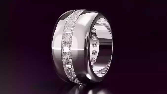 Channel Set Radiant Square Eternity Ring N10 3036CT EU54