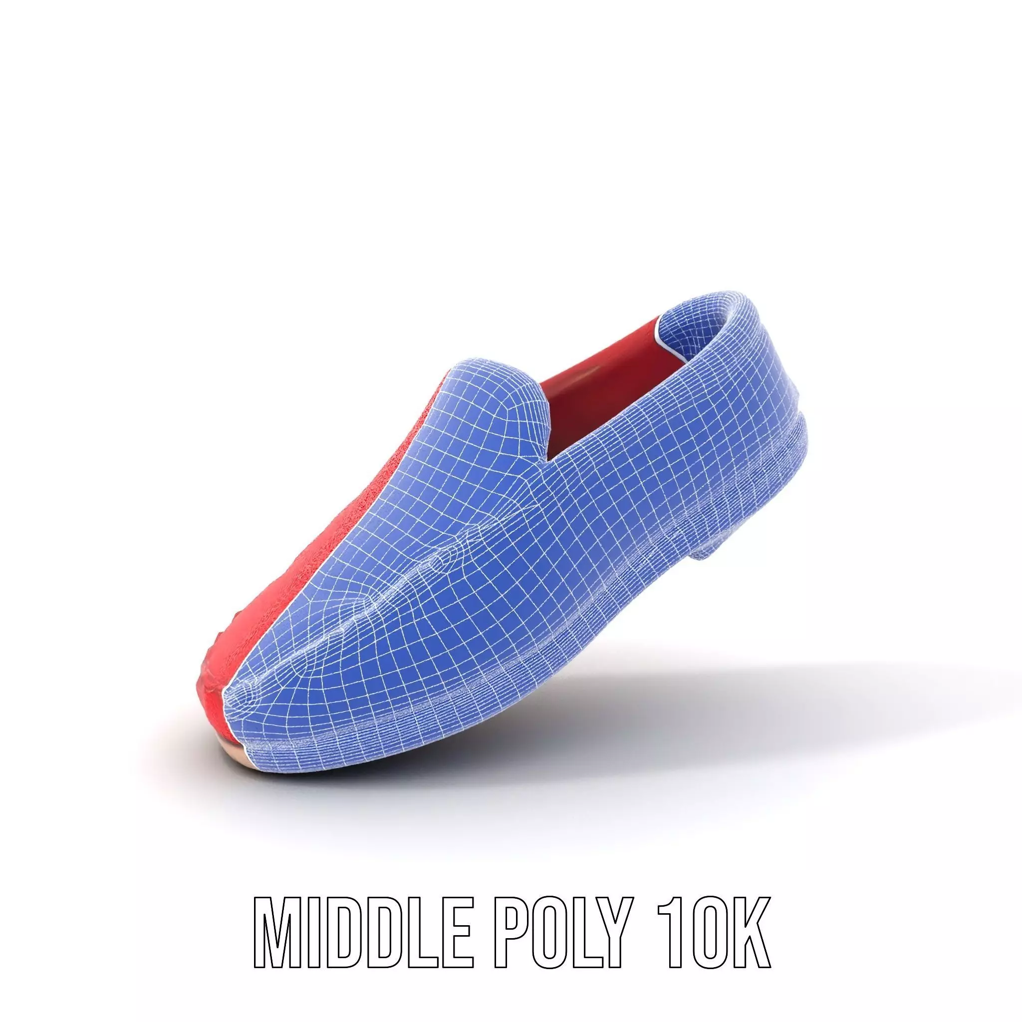 Vibrant Red Loafer model pack Low-poly 3D model_13