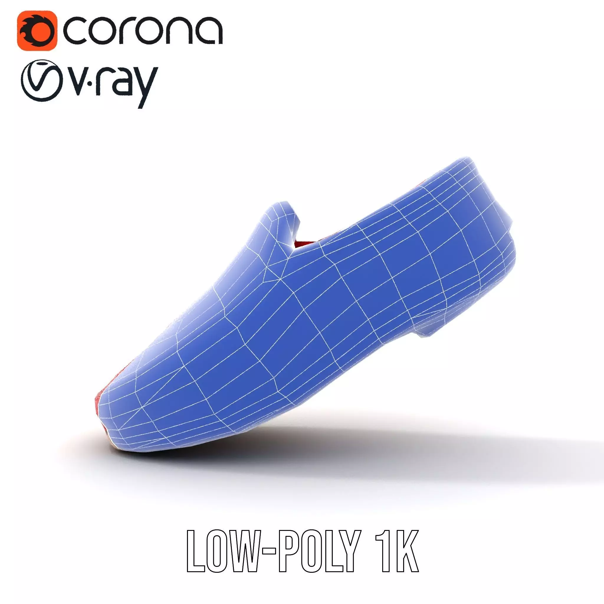 Vibrant Red Loafer model pack Low-poly 3D model_28