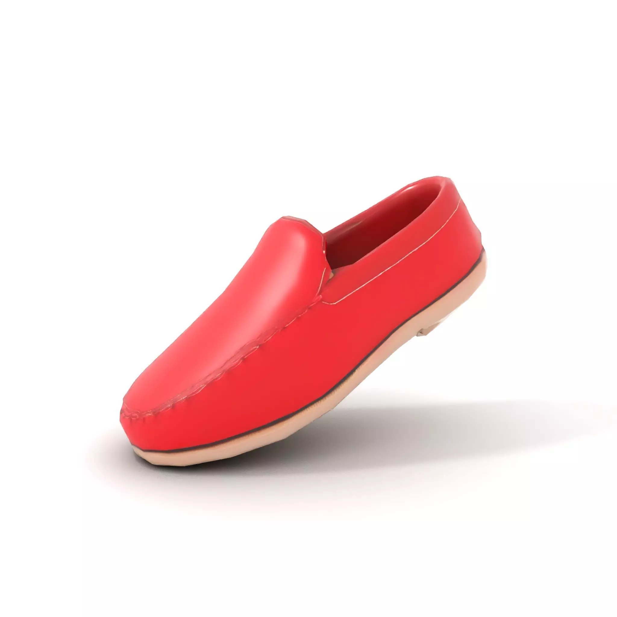 Vibrant Red Loafer model pack Low-poly 3D model_16