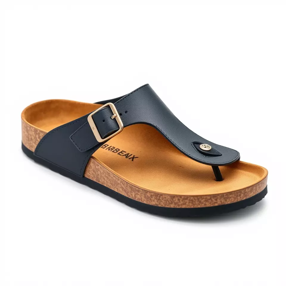 Navy Cork Sandal model pack Low-poly 3D model_2