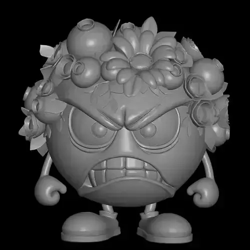 chibi angry emoji design