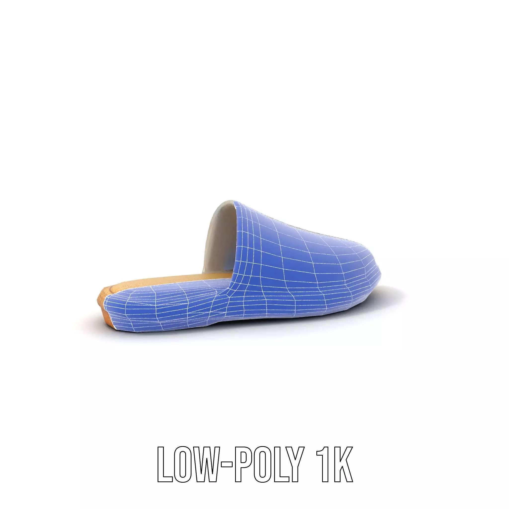 White Woven Slipper model pack Low-poly 3D model_22