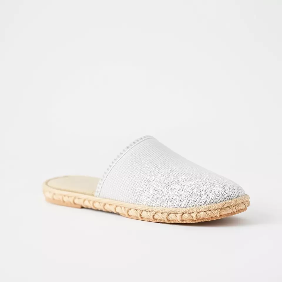 White Woven Slipper model pack Low-poly 3D model_2
