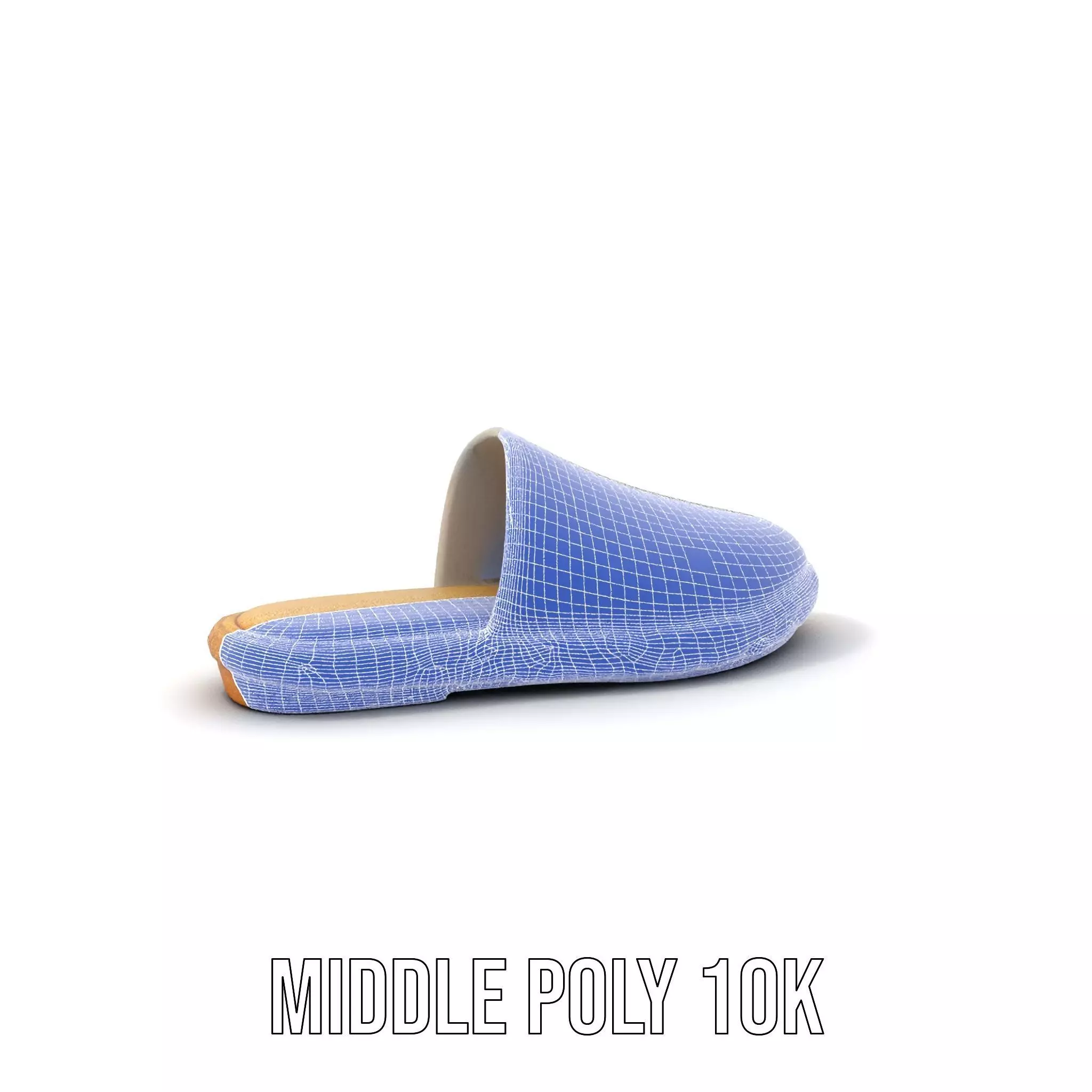 White Woven Slipper model pack Low-poly 3D model_24
