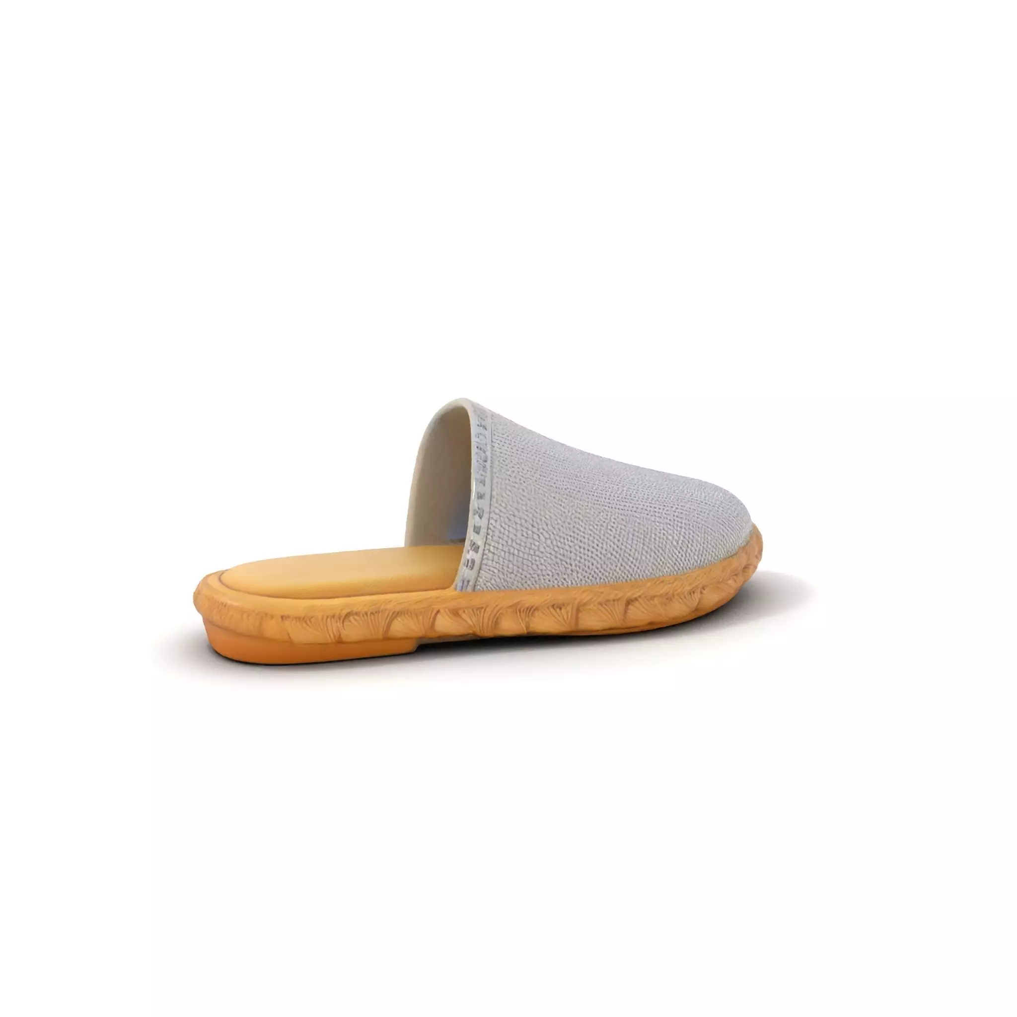 White Woven Slipper model pack Low-poly 3D model_0