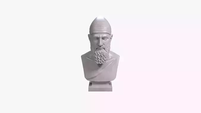 Hammurabi Bust Sculpture 3D Print Model  STL File Printable Bust