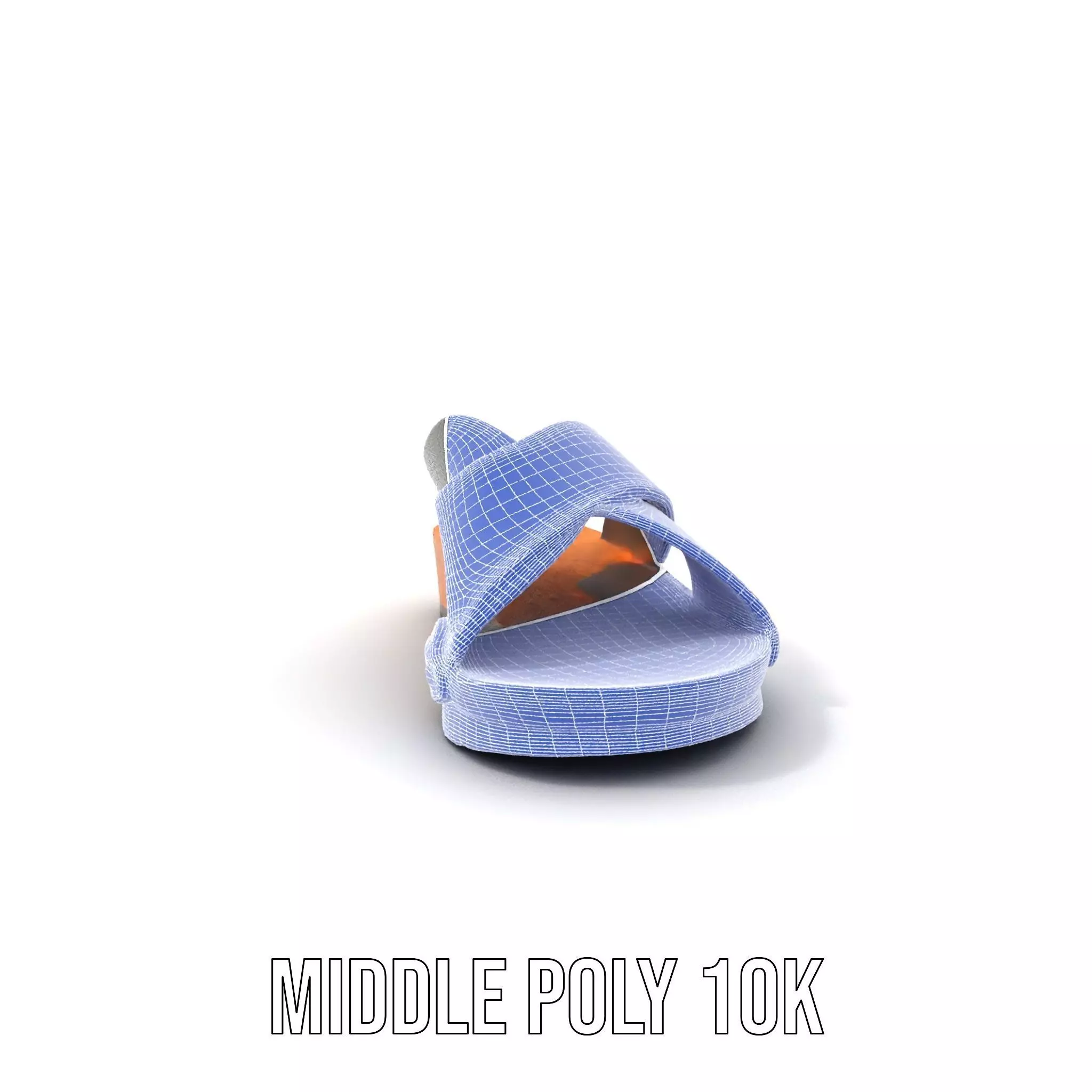Gray Sandal model pack Low-poly 3D model_24