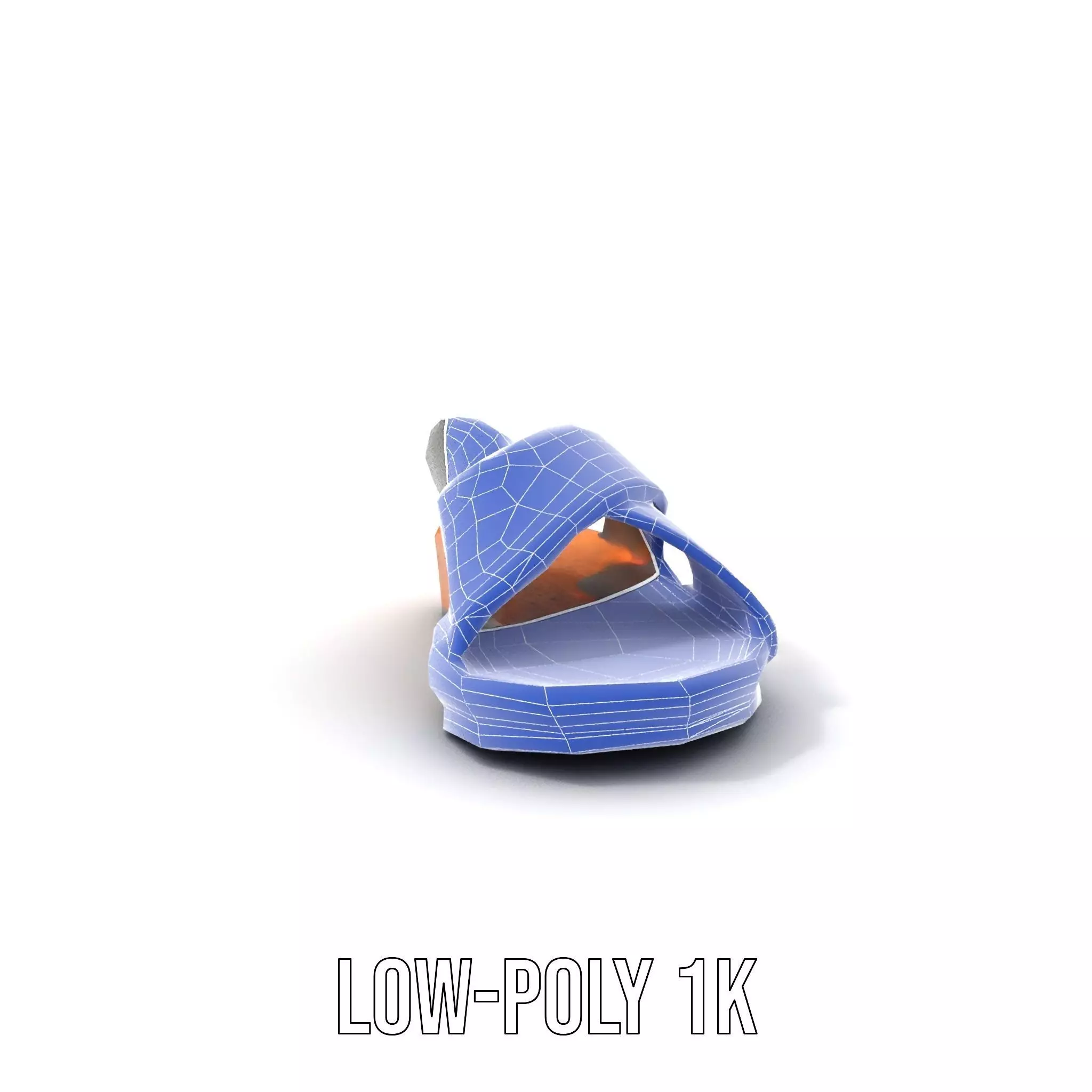 Gray Sandal model pack Low-poly 3D model_12