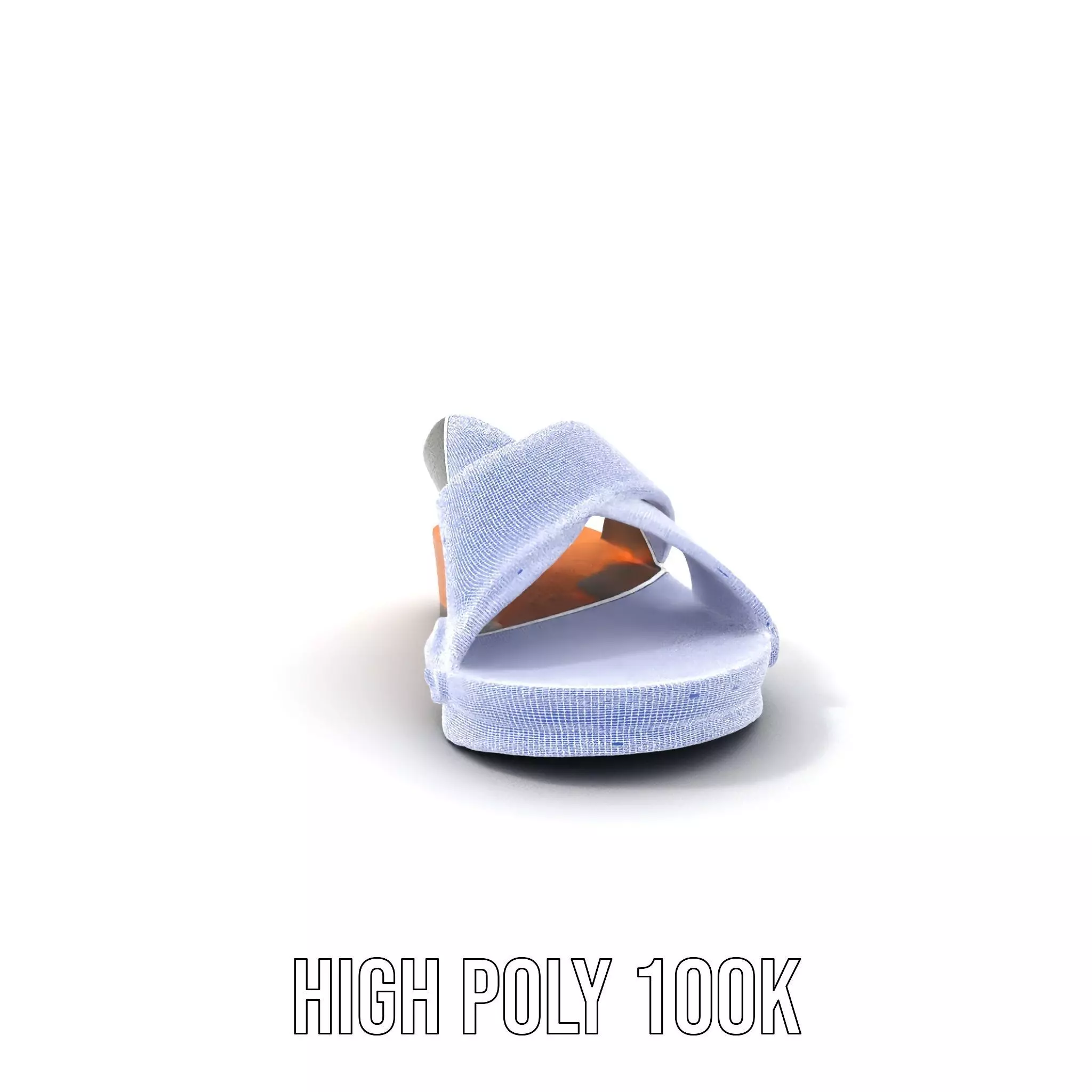 Gray Sandal model pack Low-poly 3D model_4