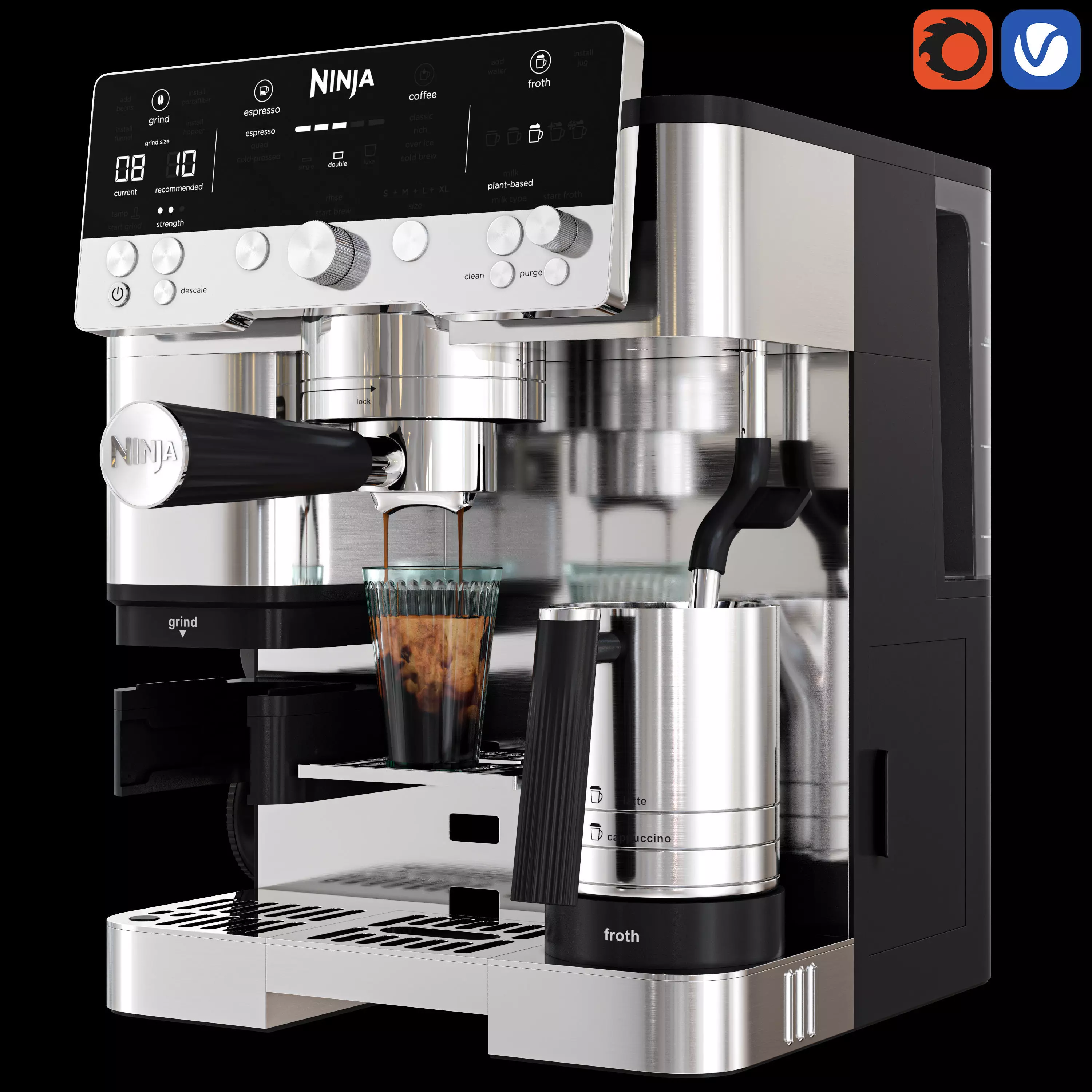 Ninja Espresso Machine 3D model_1