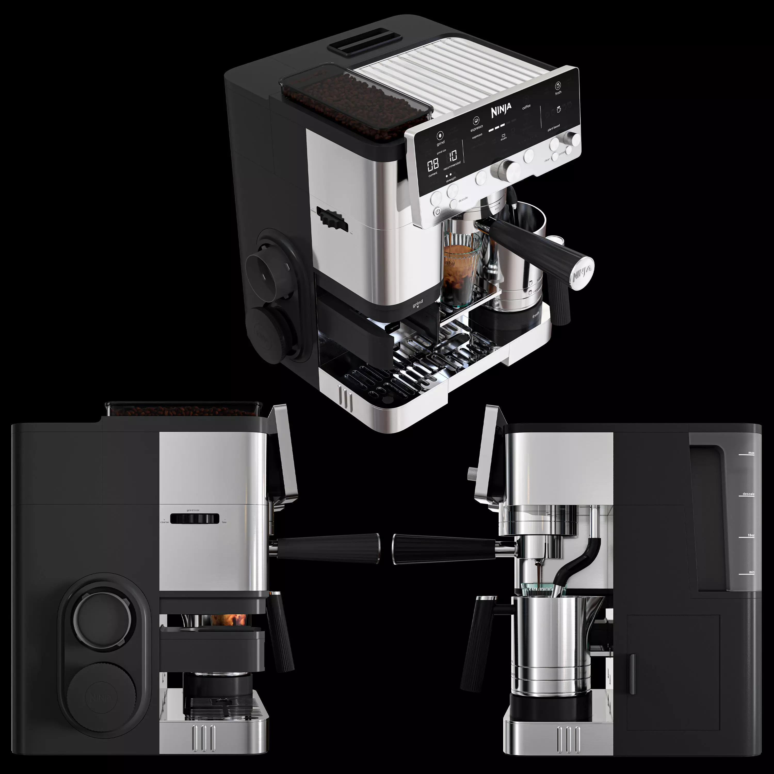 Ninja Espresso Machine 3D model_4