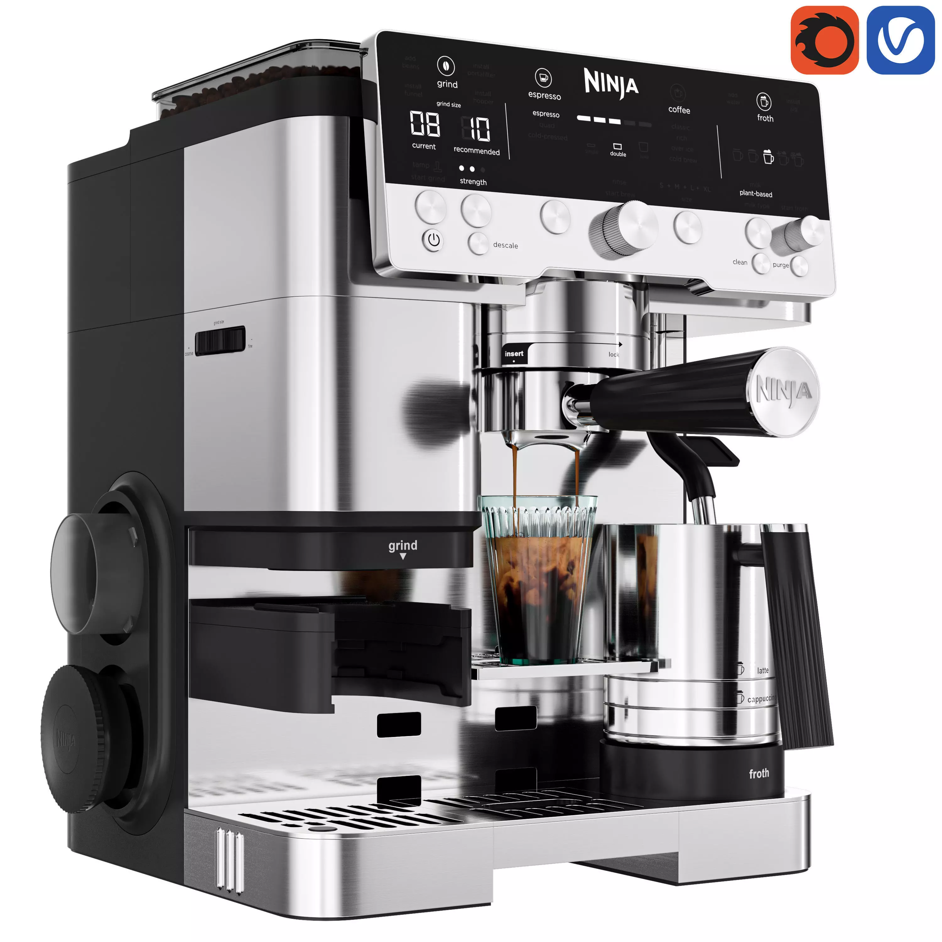 Ninja Espresso Machine 3D model_0