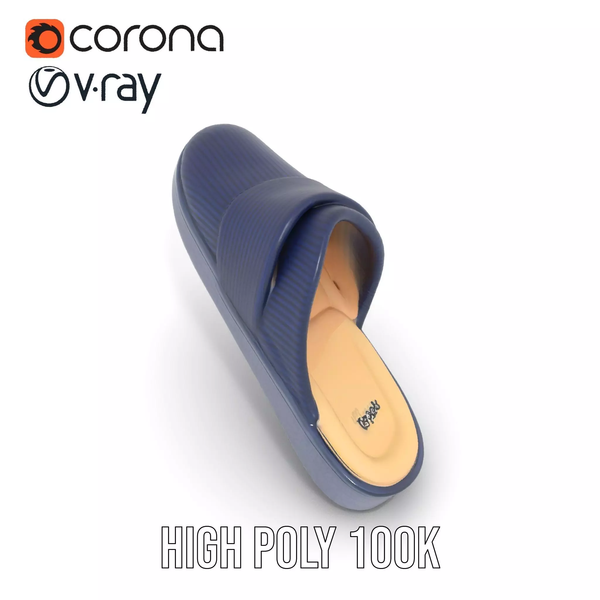 Navy Slipper Comfort model pack Low-poly 3D model_15
