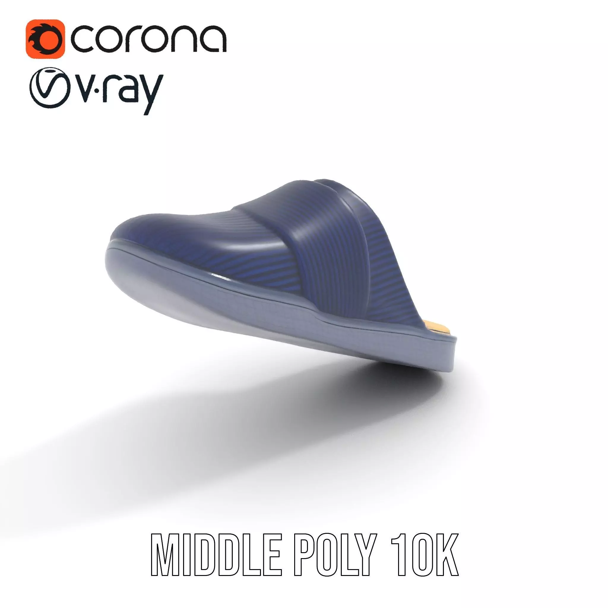 Navy Slipper Comfort model pack Low-poly 3D model_11
