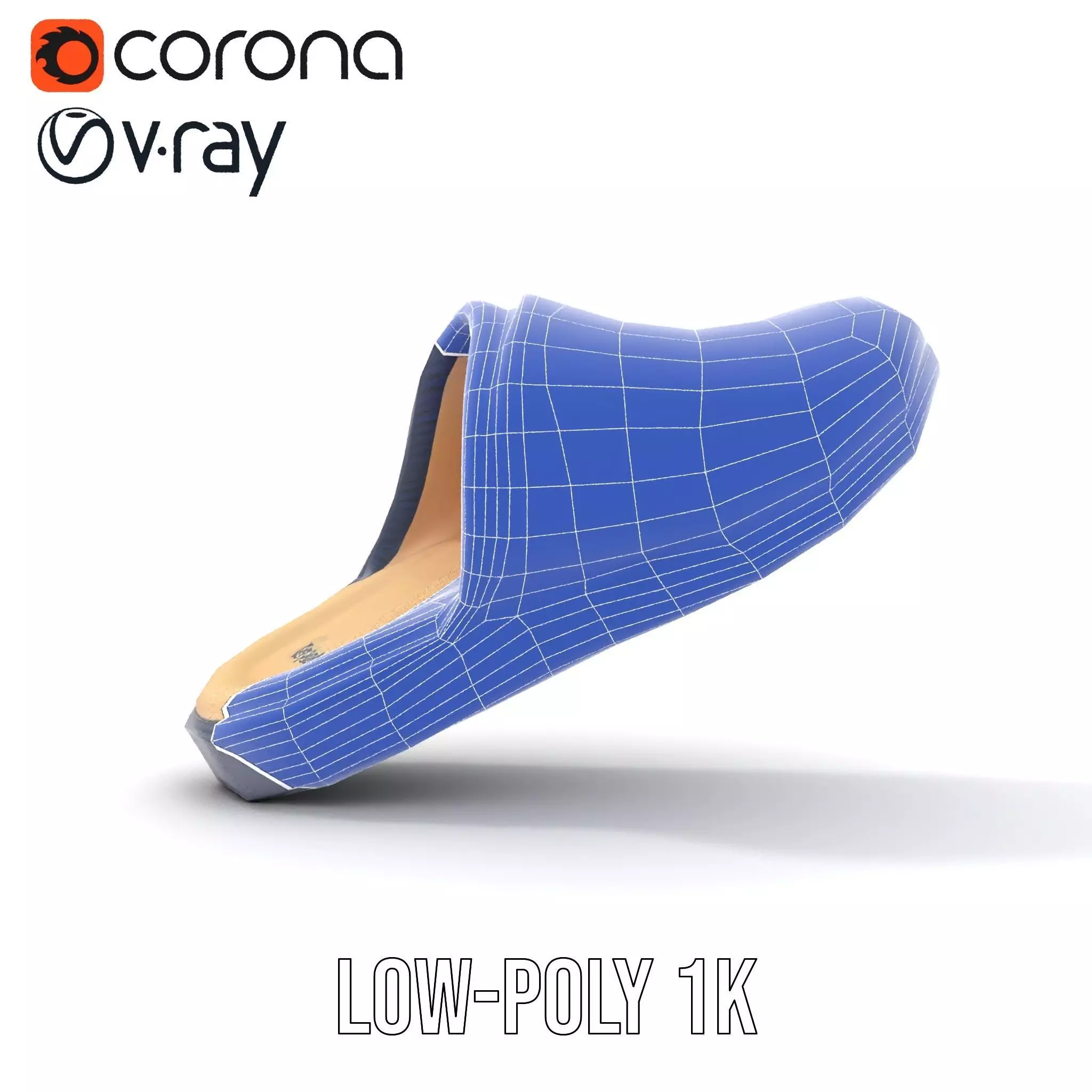 Navy Slipper Comfort model pack Low-poly 3D model_25