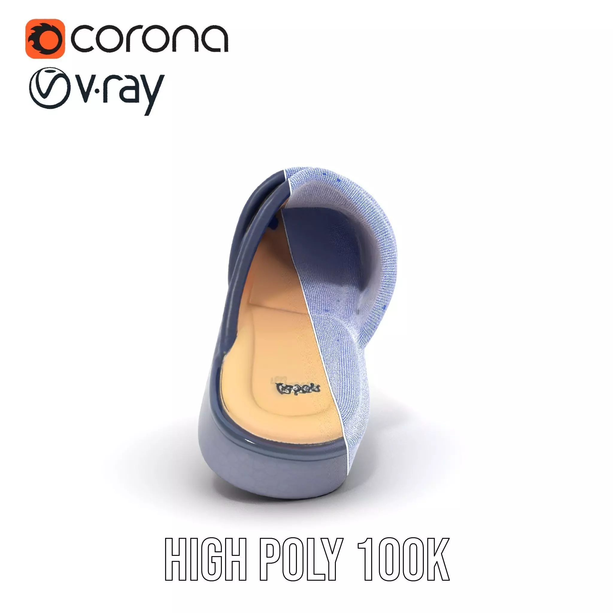 Navy Slipper Comfort model pack Low-poly 3D model_33
