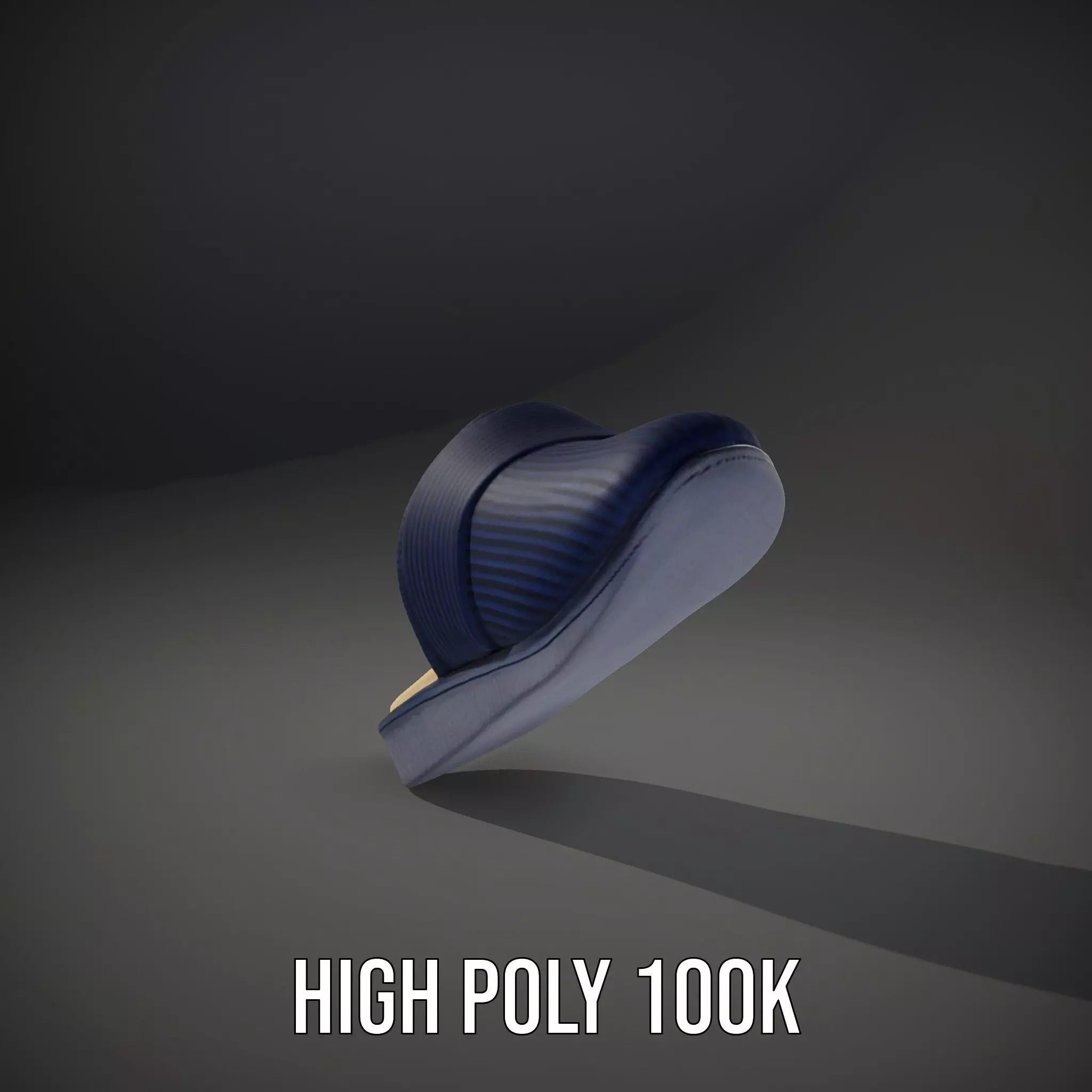 Navy Slipper Comfort model pack Low-poly 3D model_10