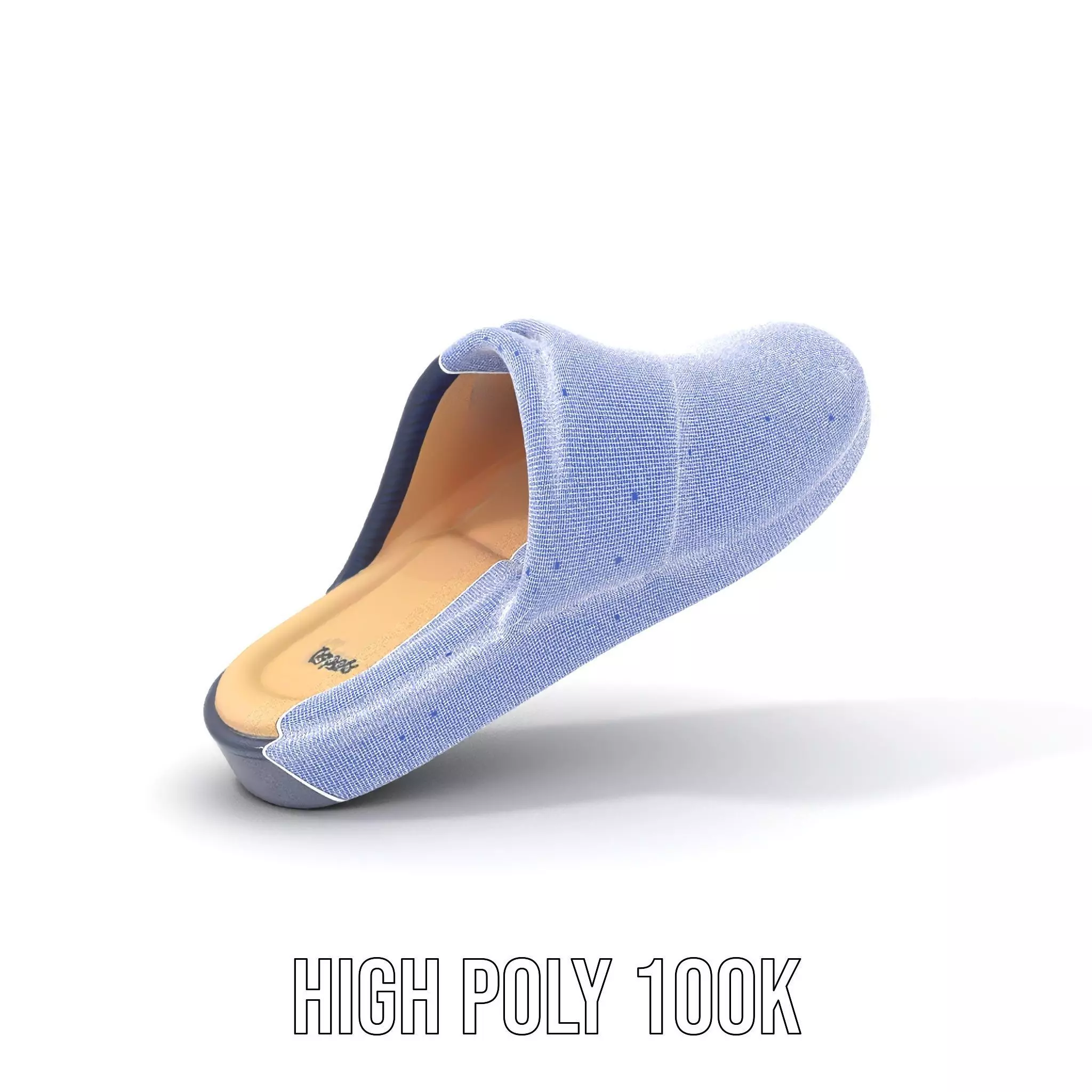 Navy Slipper Comfort model pack Low-poly 3D model_4