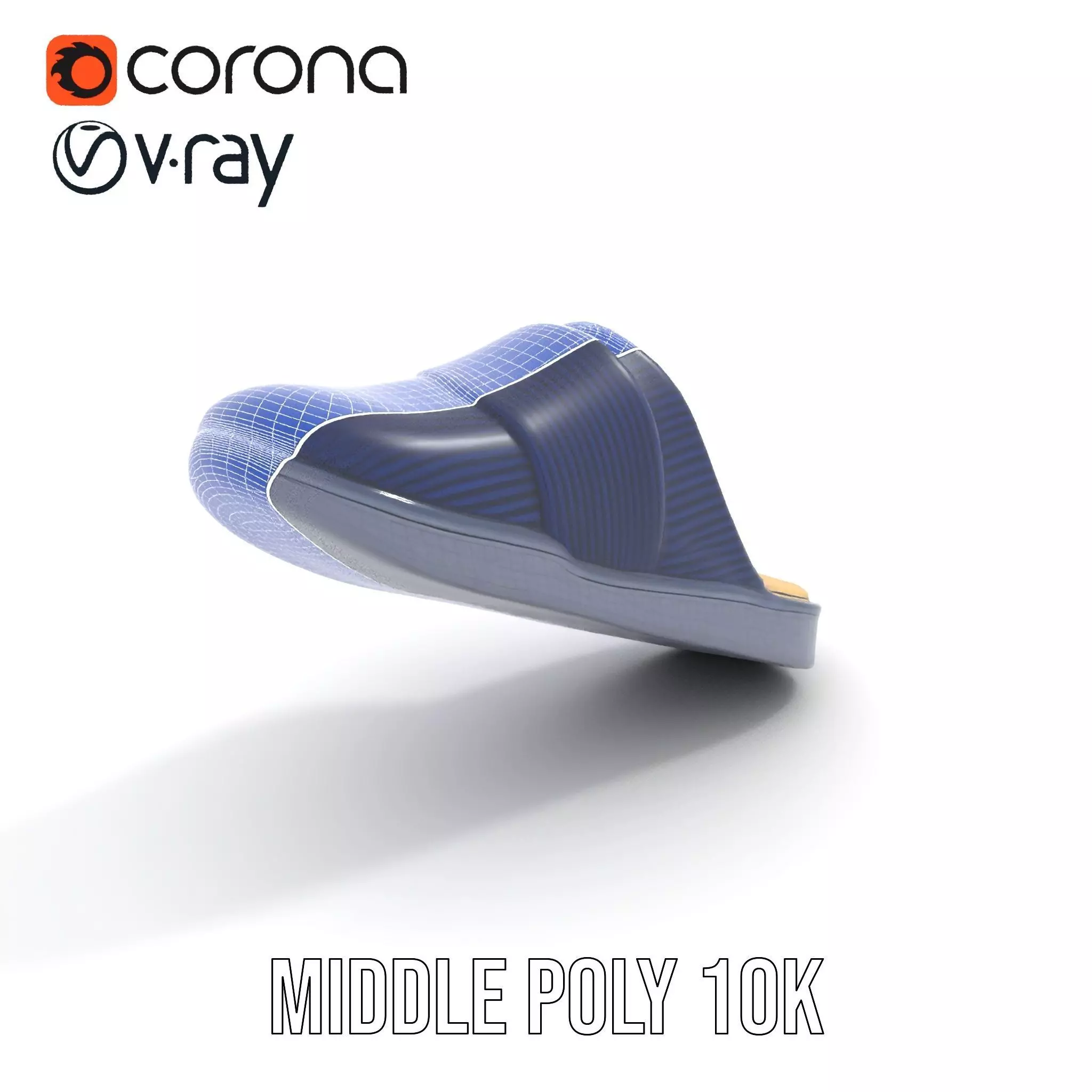 Navy Slipper Comfort model pack Low-poly 3D model_27