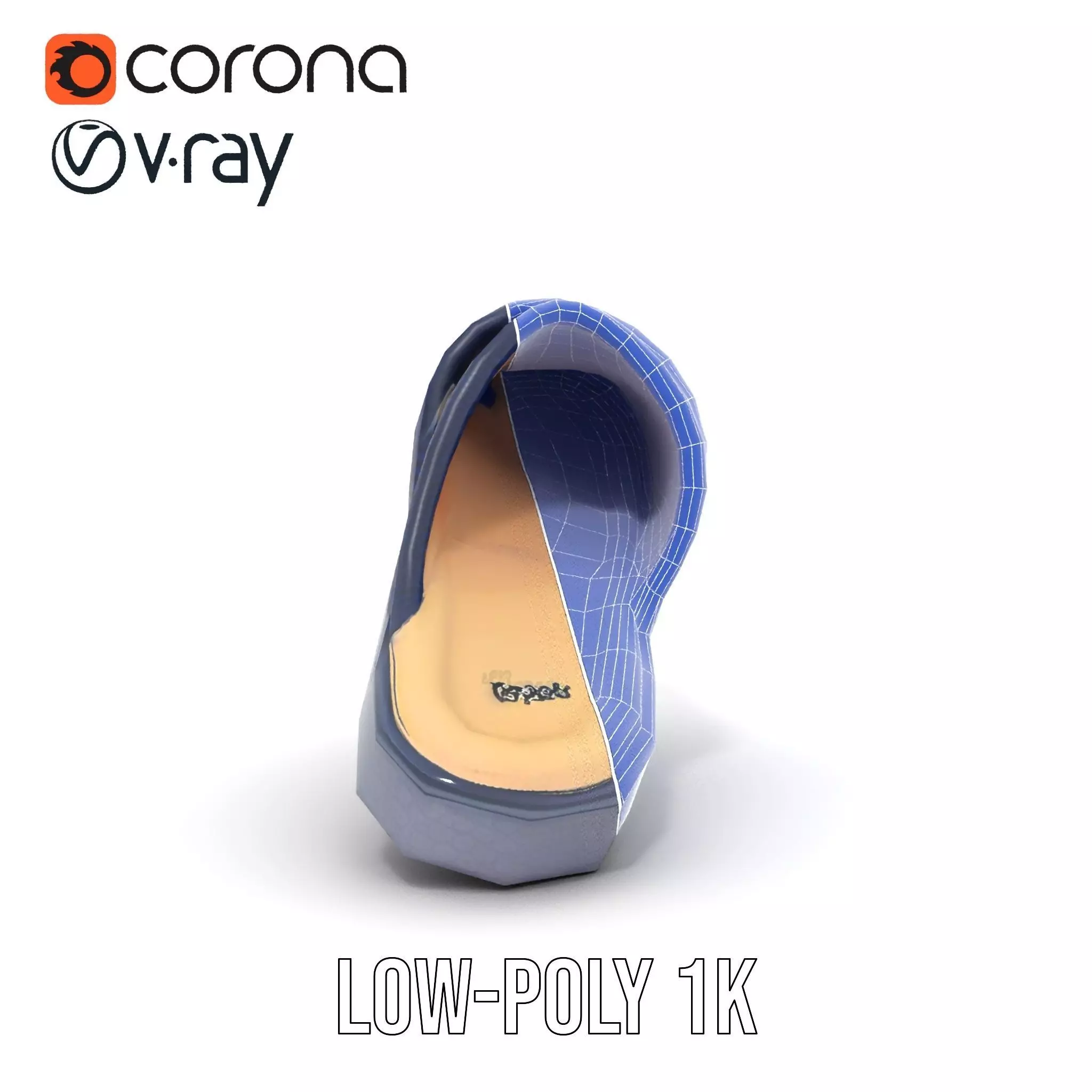 Navy Slipper Comfort model pack Low-poly 3D model_17