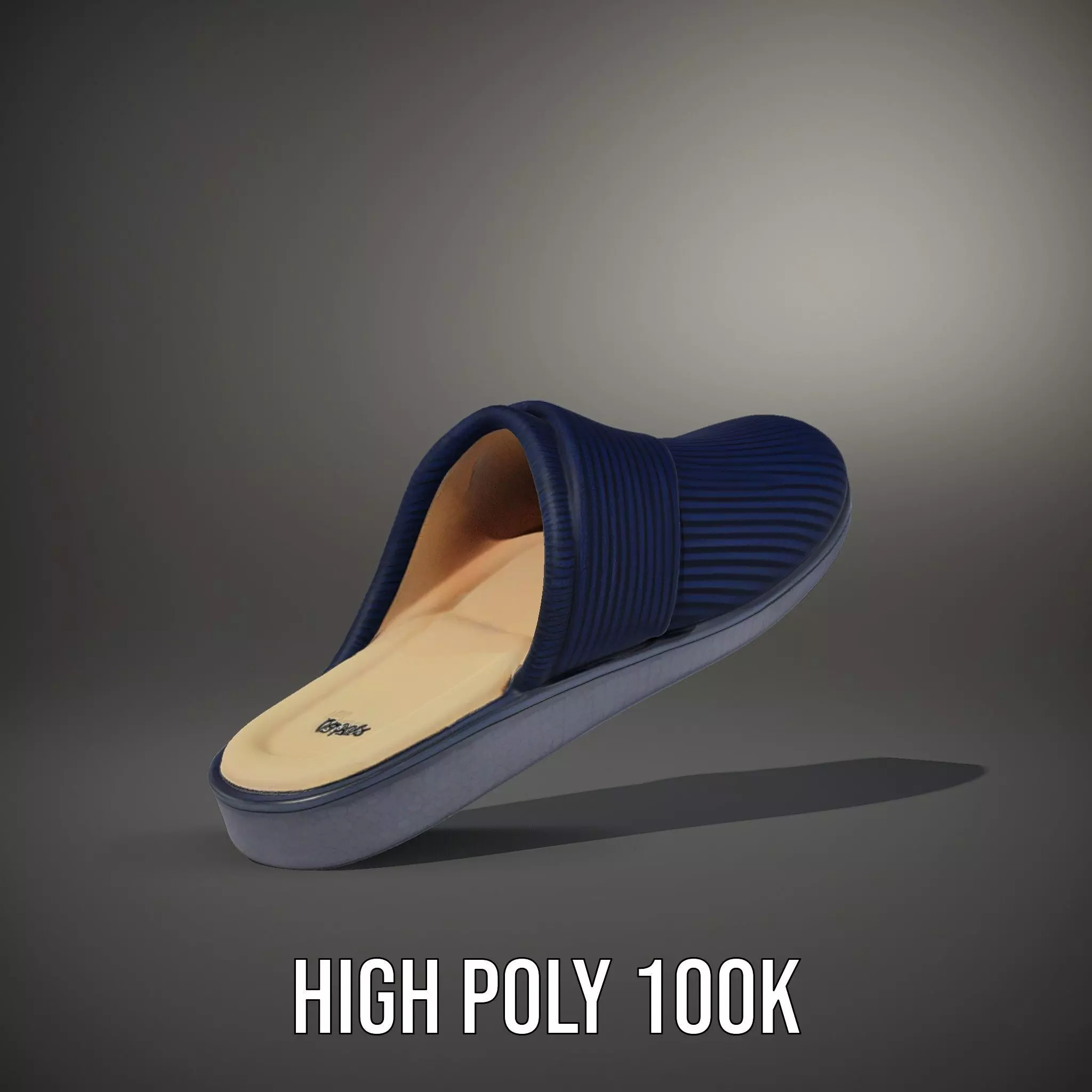 Navy Slipper Comfort model pack Low-poly 3D model_8