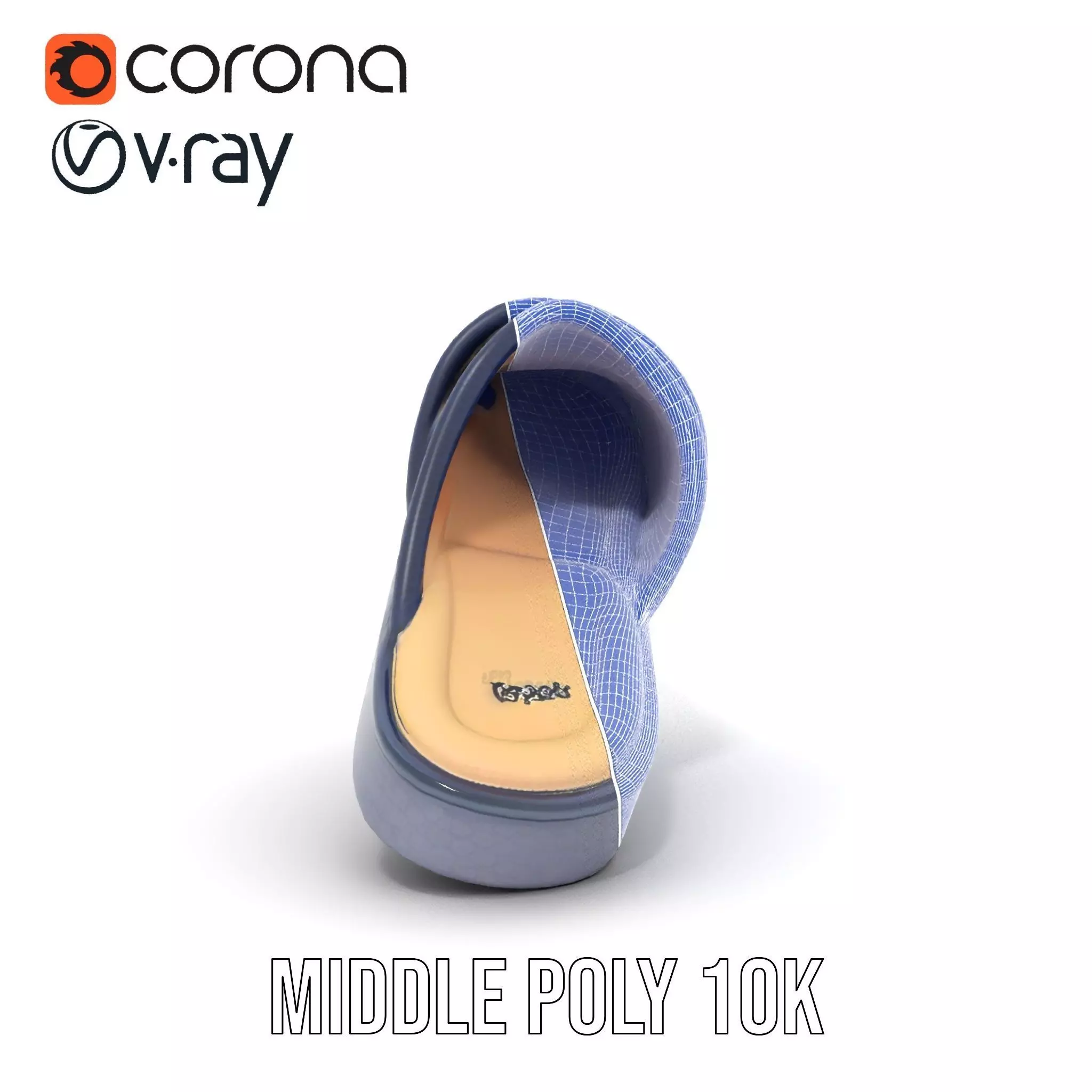 Navy Slipper Comfort model pack Low-poly 3D model_29