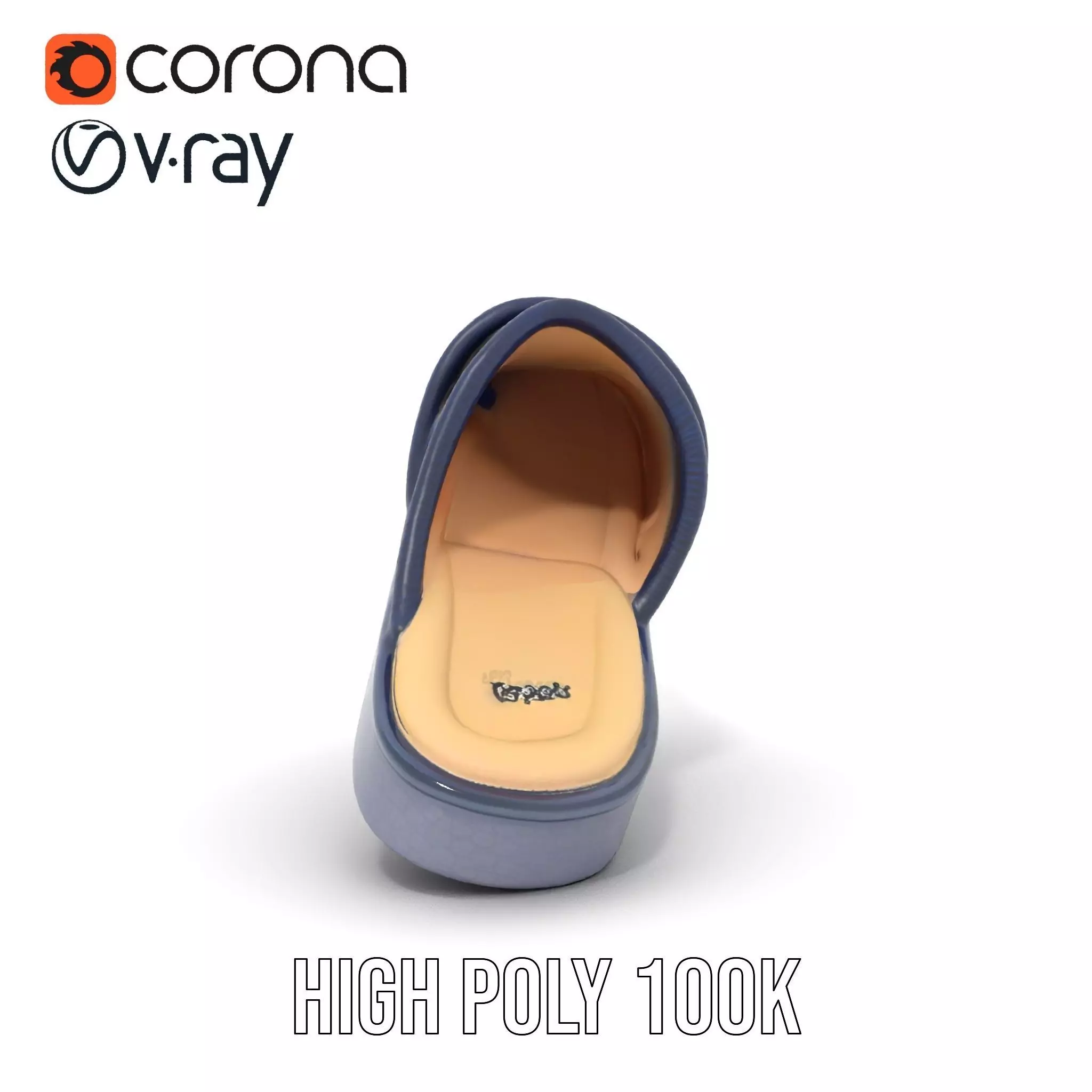 Navy Slipper Comfort model pack Low-poly 3D model_26