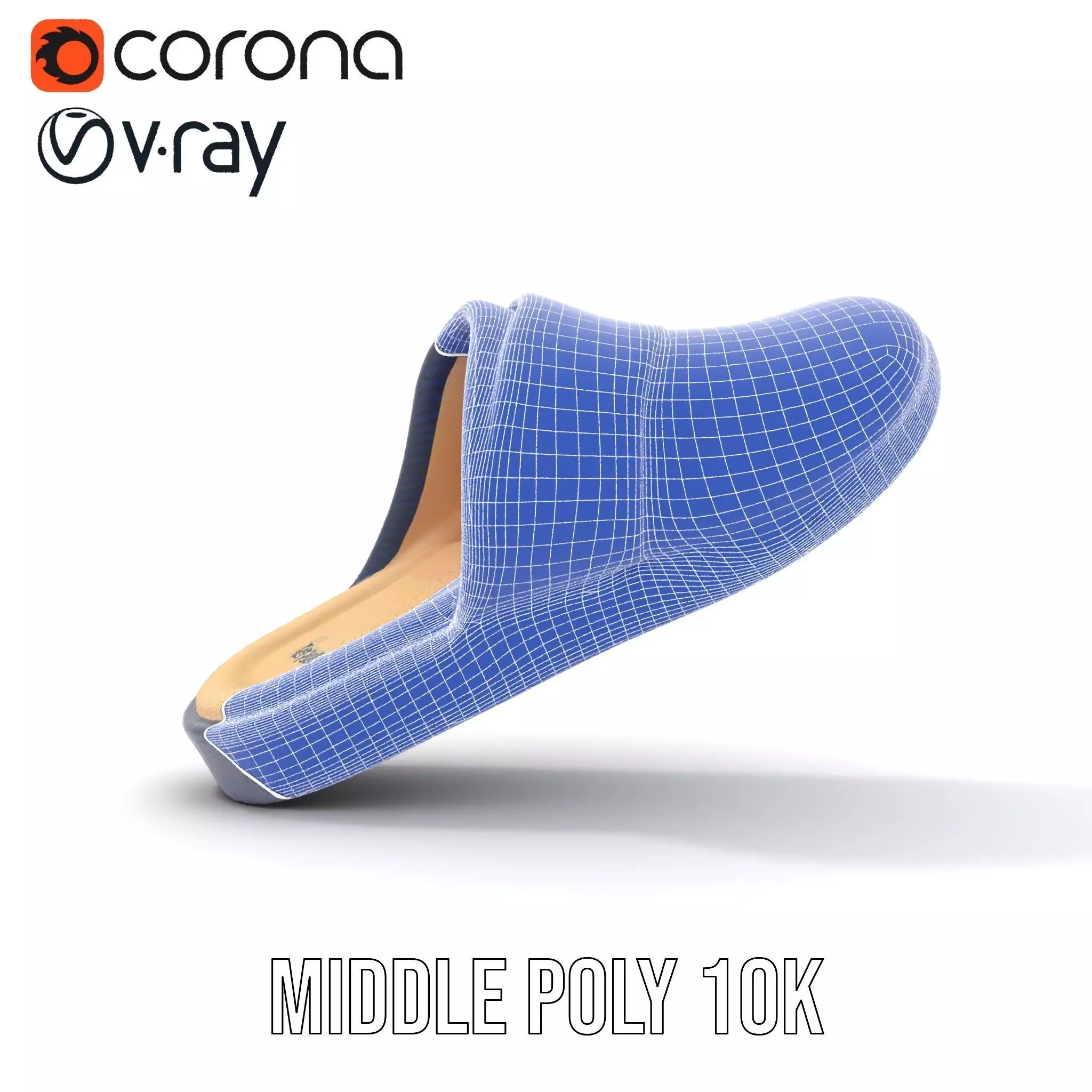 Navy Slipper Comfort model pack Low-poly 3D model_19
