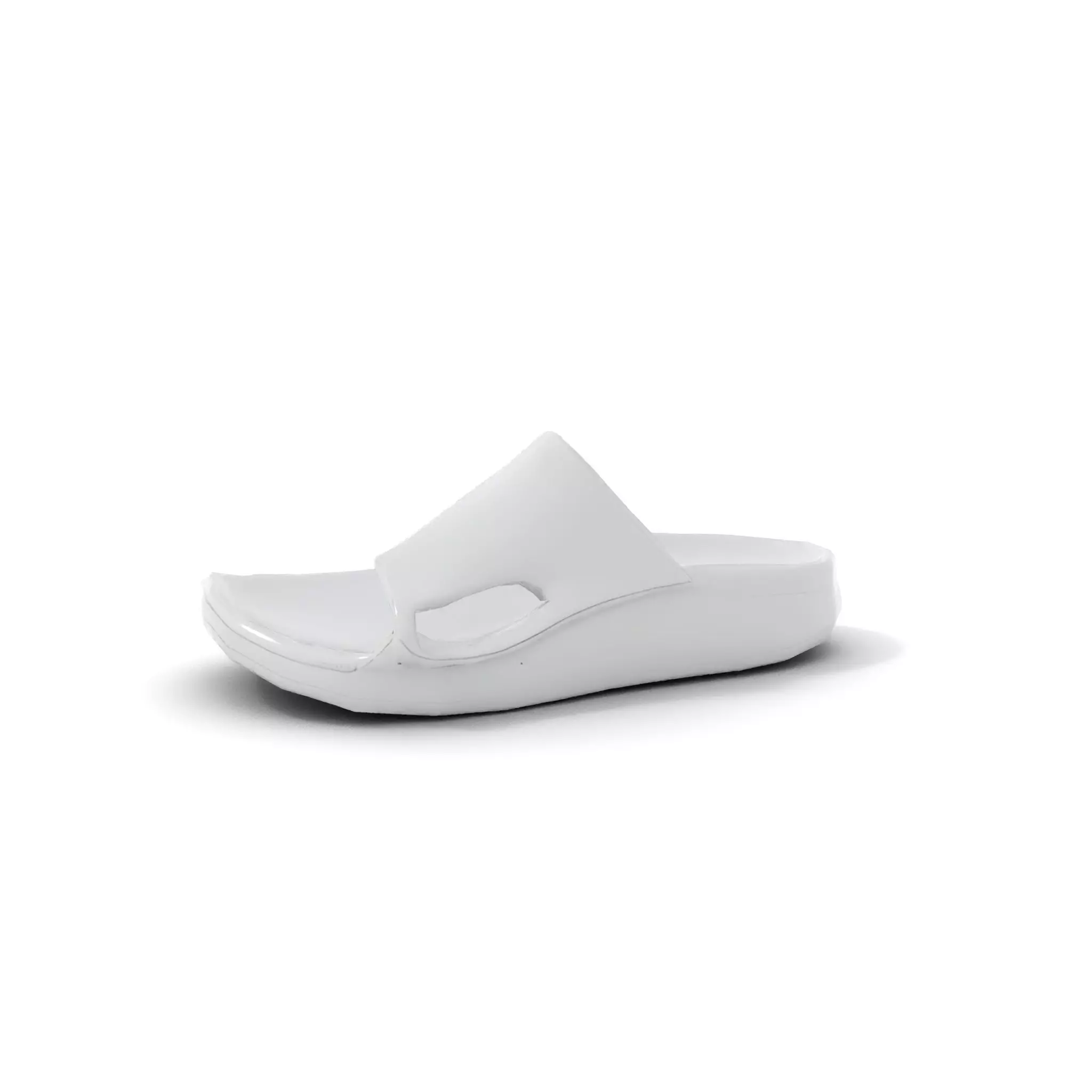 White Casual Slide Sandal model pack Low-poly 3D model_9
