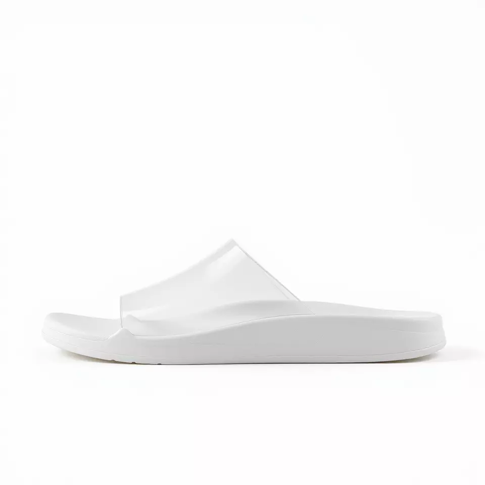 White Casual Slide Sandal model pack Low-poly 3D model_2