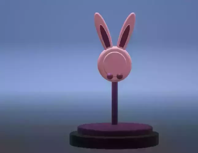 Pink rabbit model  3d printable model