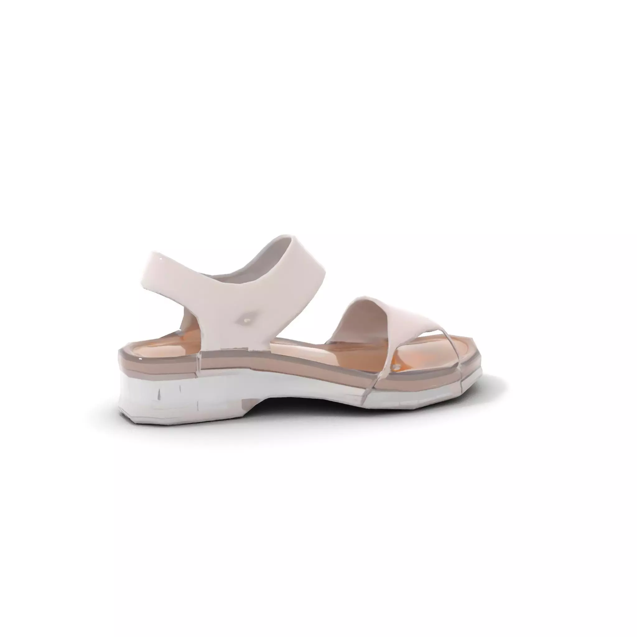 Transparent Sandal model pack Low-poly 3D model_14