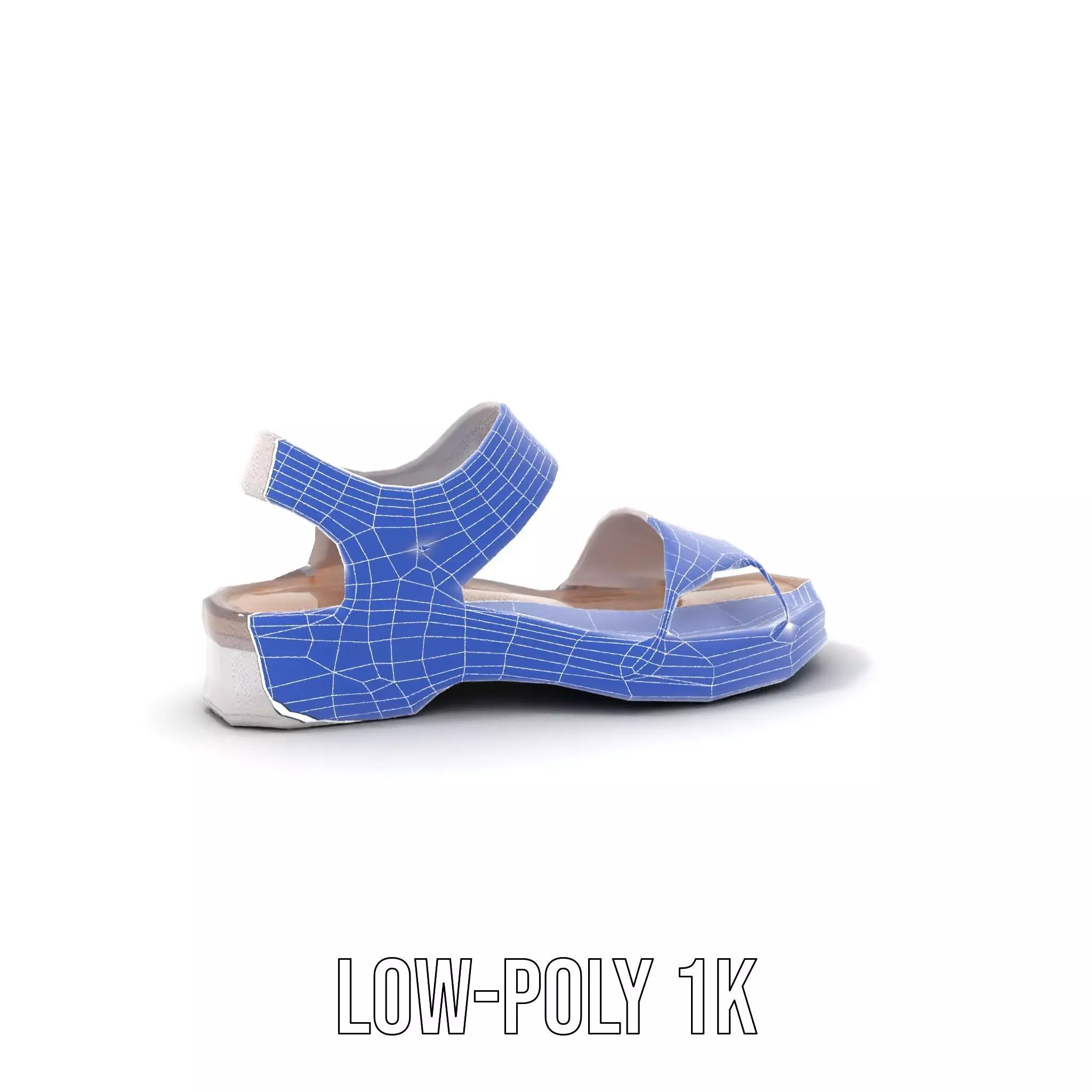 Transparent Sandal model pack Low-poly 3D model_24