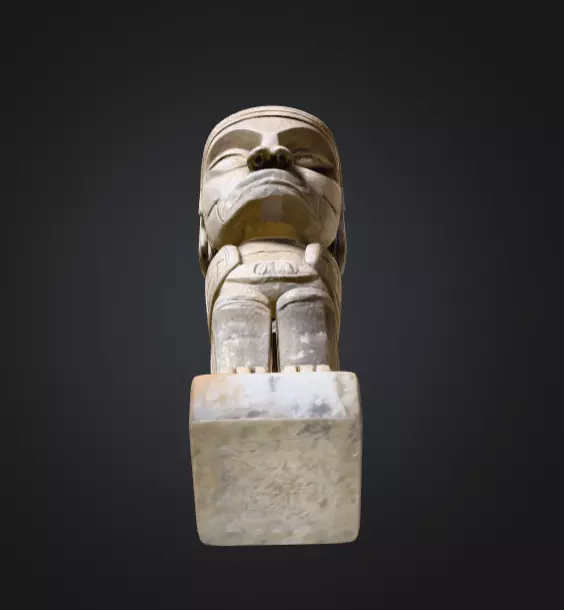 Majestic Stone Guardian Low-poly 3D model_11