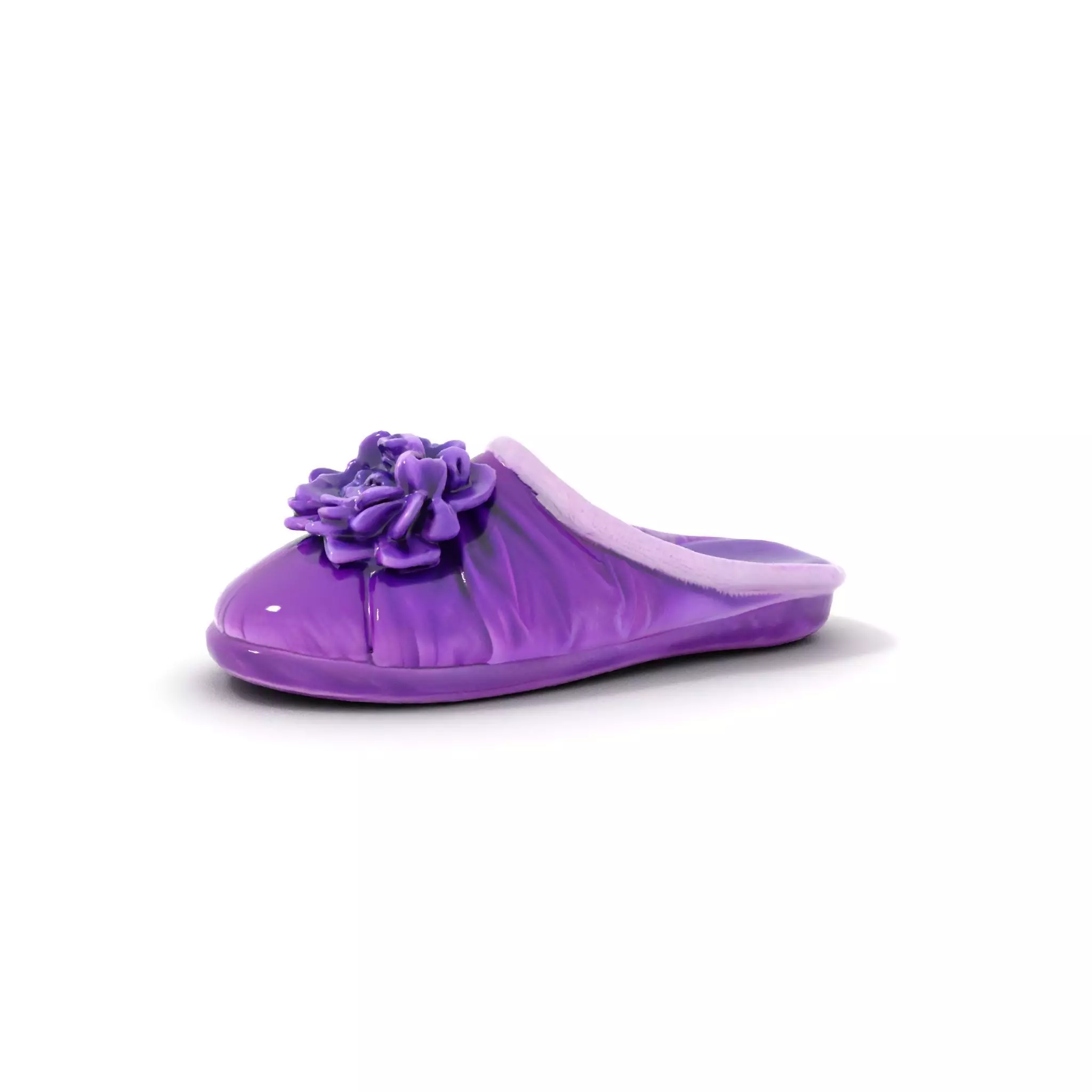 Purple Velvet Slipper model pack Low-poly 3D model_6