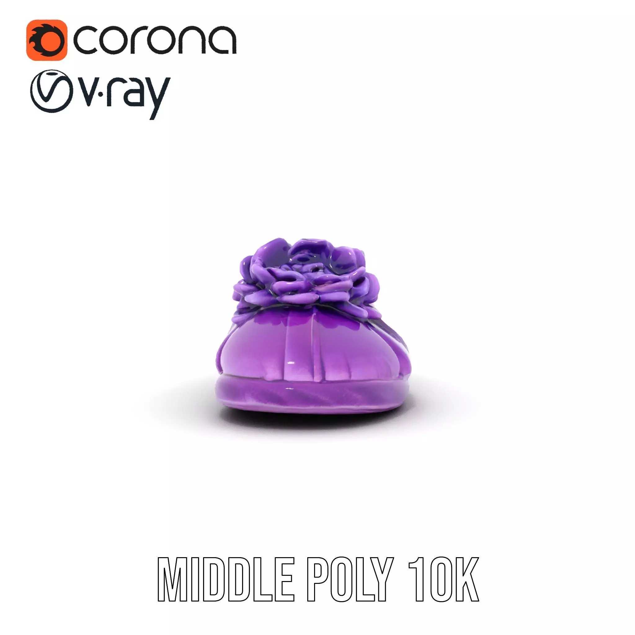 Purple Velvet Slipper model pack Low-poly 3D model_15
