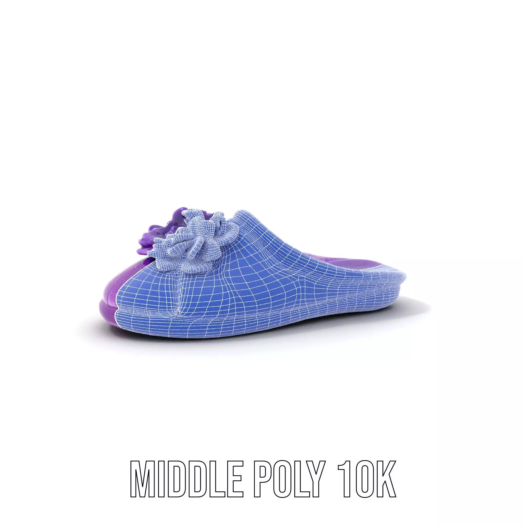Purple Velvet Slipper model pack Low-poly 3D model_13