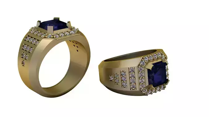 Diamond Men S Gold Ring