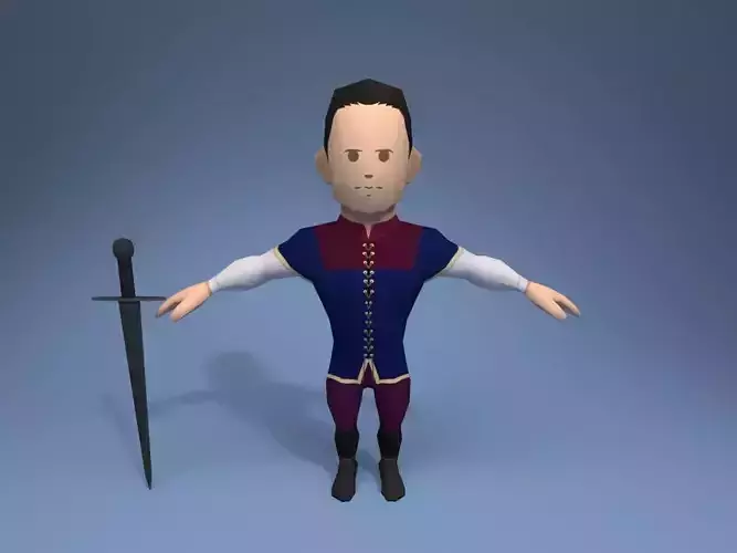 Medieval character volunteer soldier 3