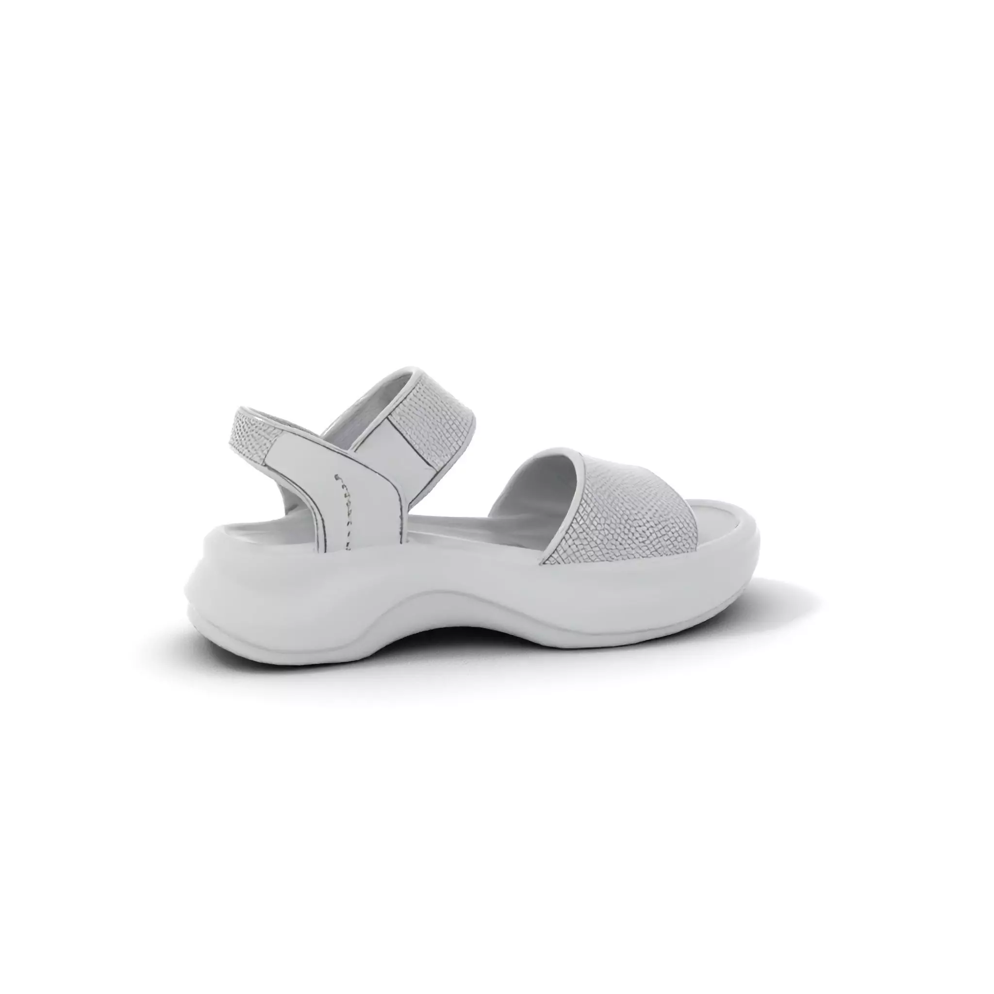 Silver Strappy Sandal model pack Low-poly 3D model_5