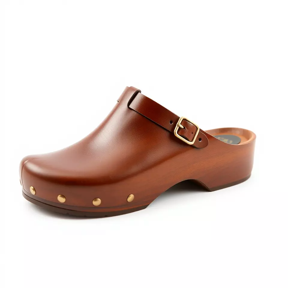 Classic Brown Clog model pack Low-poly 3D model_2