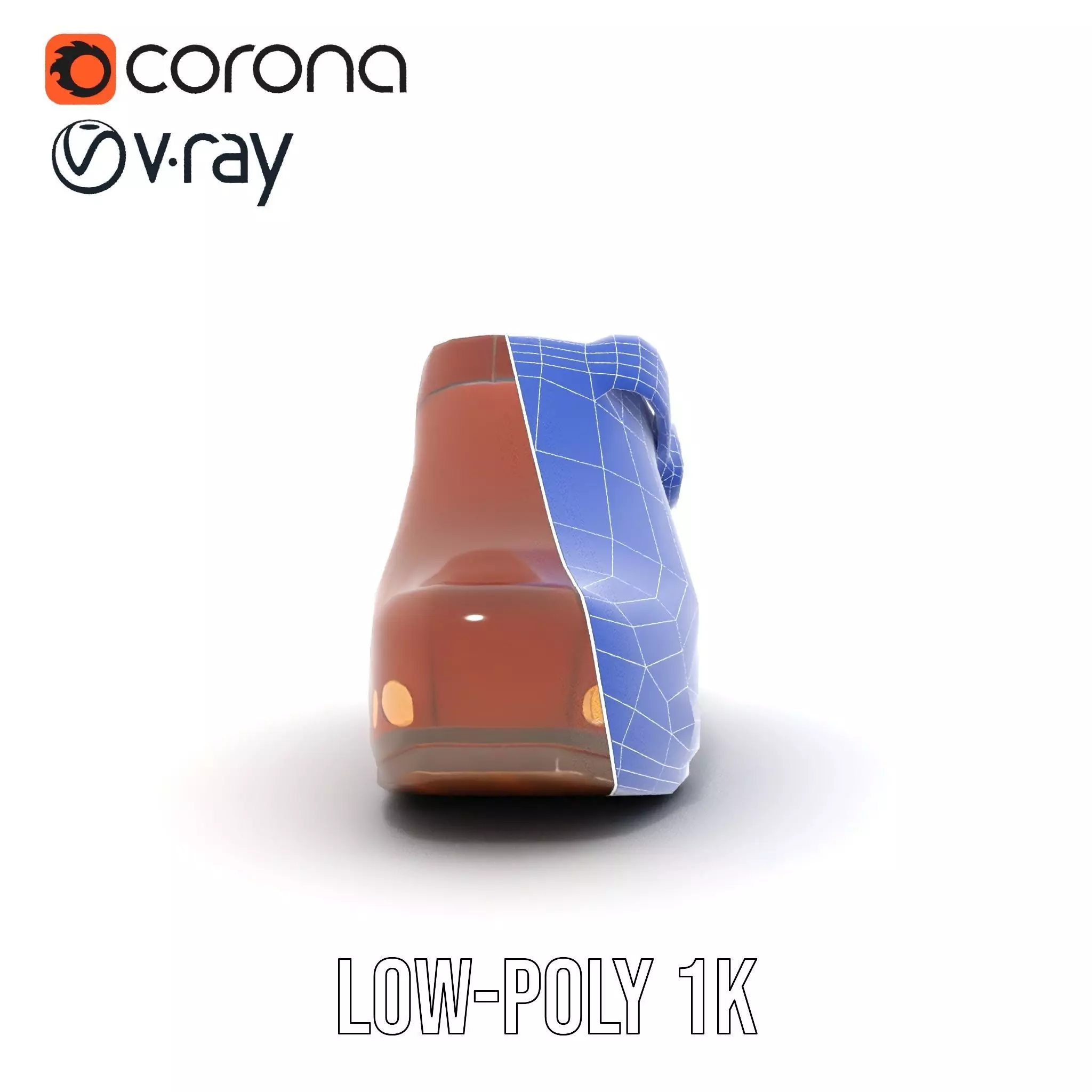 Classic Brown Clog model pack Low-poly 3D model_27