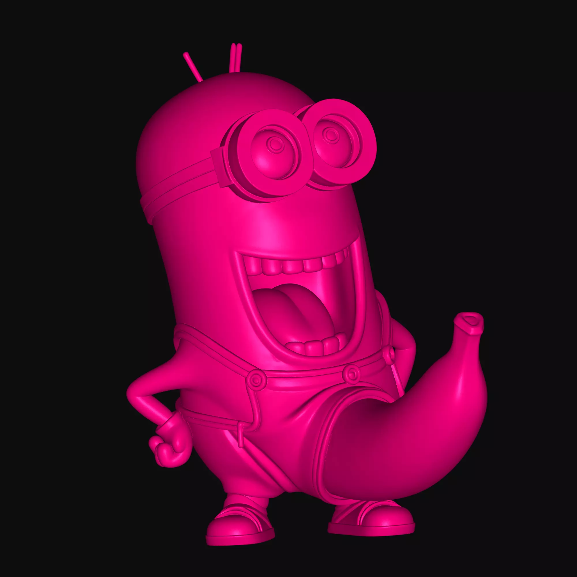 crzy multipurpose minion banana design 3D print model