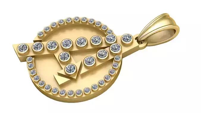 Avengers-Inspired Diamond Pendant 